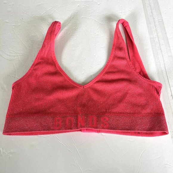 Bonds Original Orange Sparkle Bralette Size Medium - Picture 1 of 4